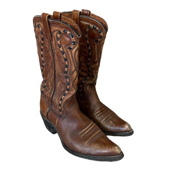 Vintage Leather Cowboy Boots - Picture 5 of 12